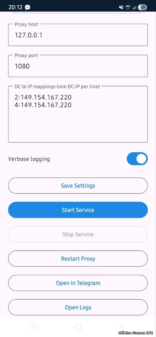 Telegram ws proxy Андроид